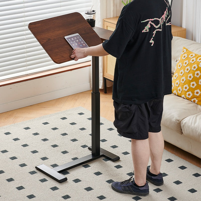 Upgraded Adjustable Height Bedside Table Lifting Desk/Movable Sofa Side Coffee Table with Wheels