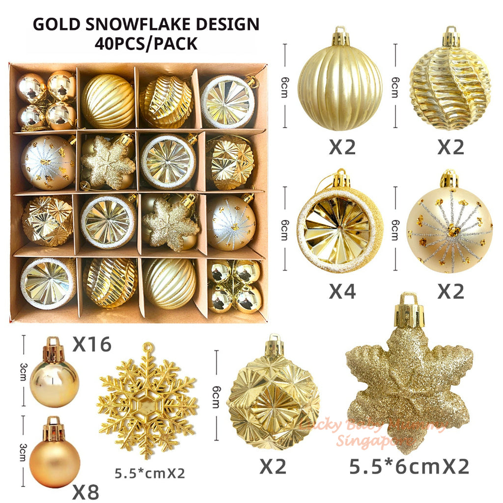 2025 Christmas Tree Balls Decorations Accessories Ornaments Lights Xmas Tree Top Star Party Decor