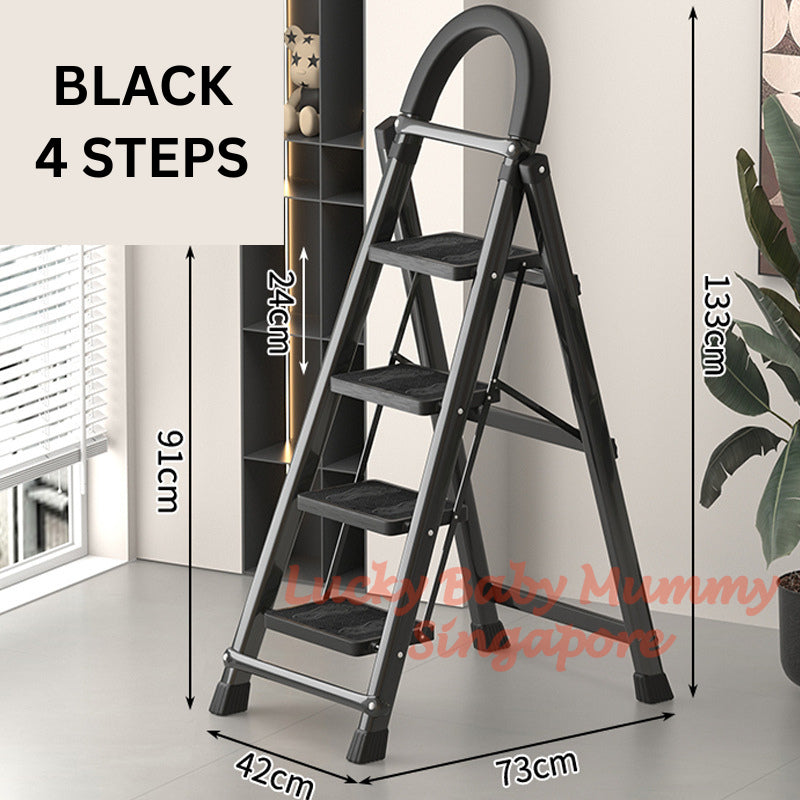 Foldable Black Ladder