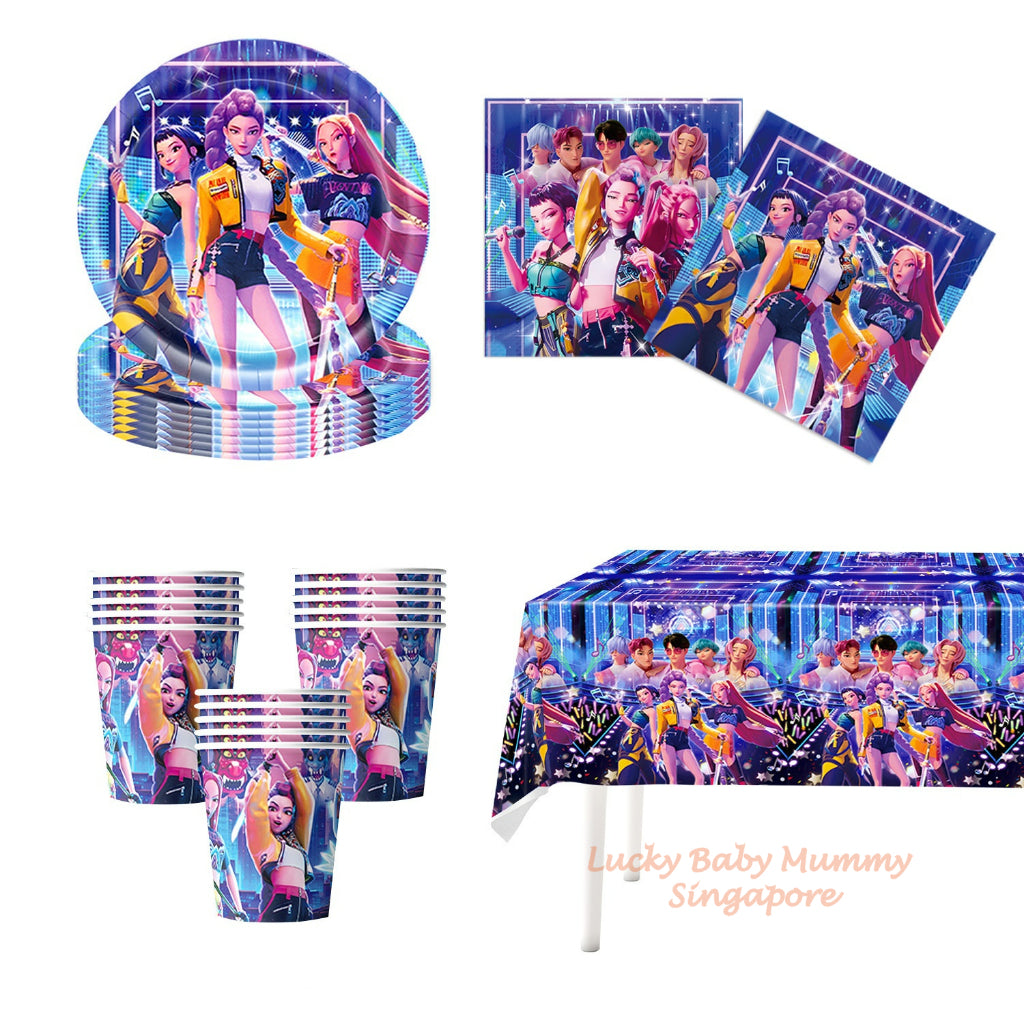 Kpop Demon Hunters Party Supplies SET
