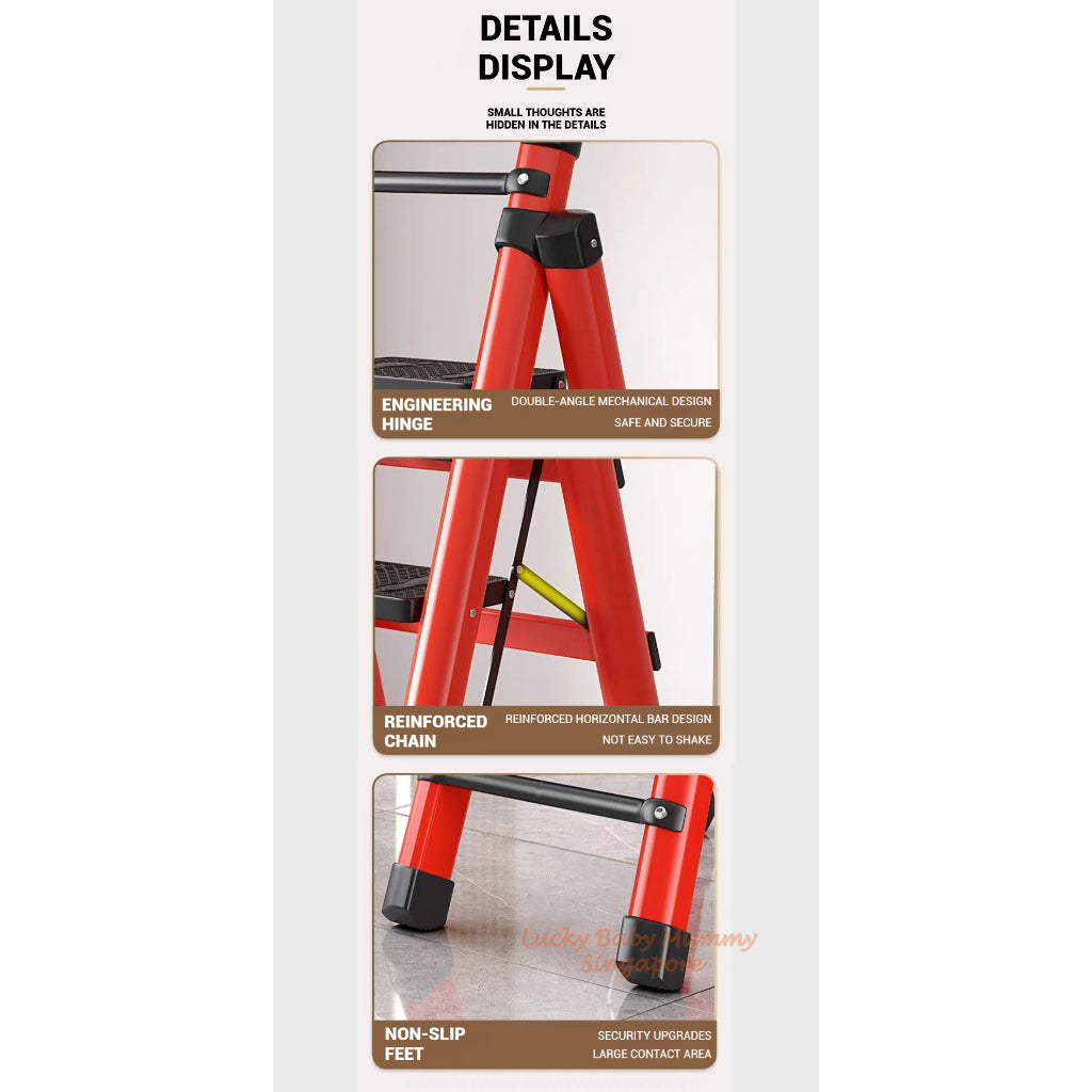 Foldable Black Ladder
