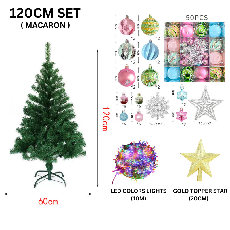 2025 Christmas Tree Full Set Value Package Luxury Christmas Tree with Decoration and LED Lights Xmas
