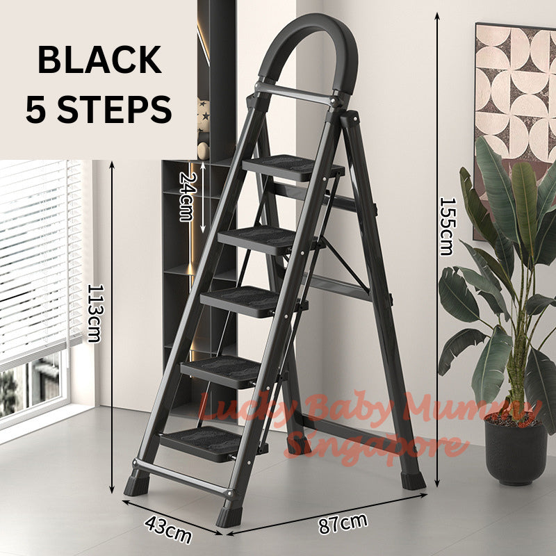 Foldable Black Ladder