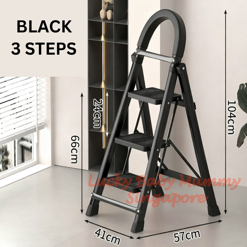 Foldable Black Ladder