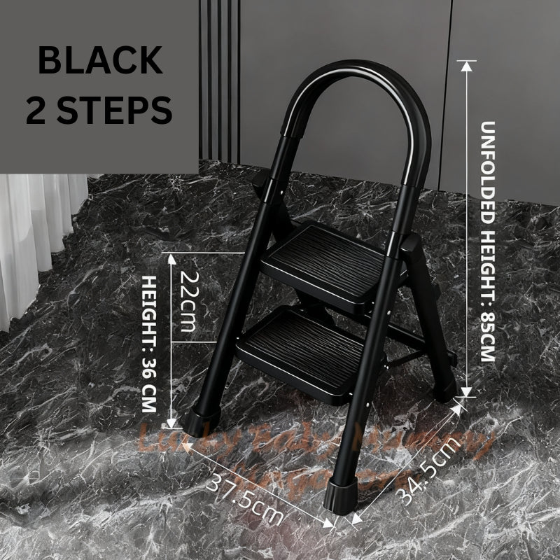 Foldable Black Ladder