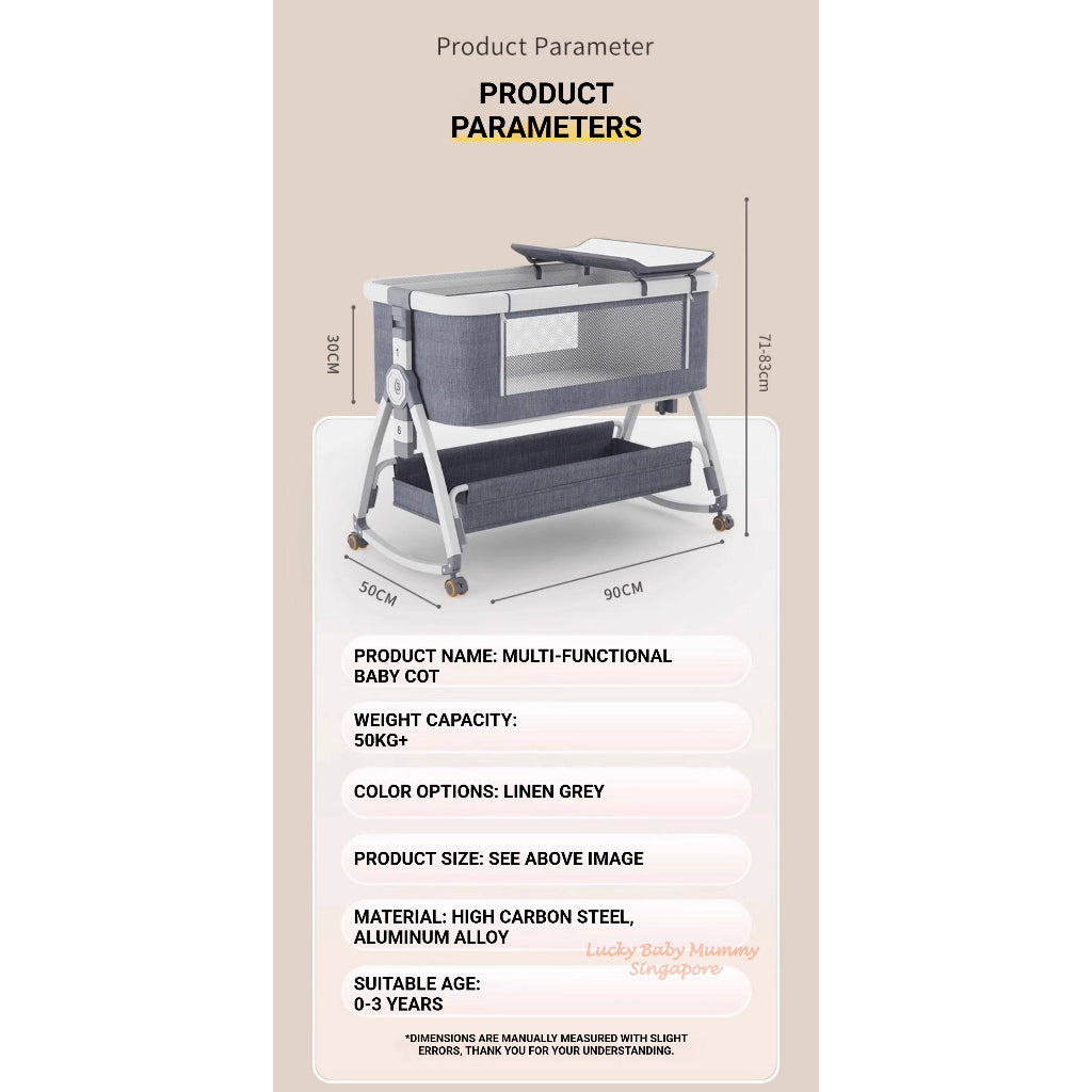 Rocking Baby Cot with Storage