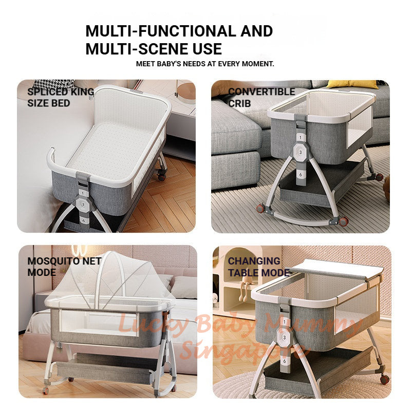 Rocking Baby Cot with Storage