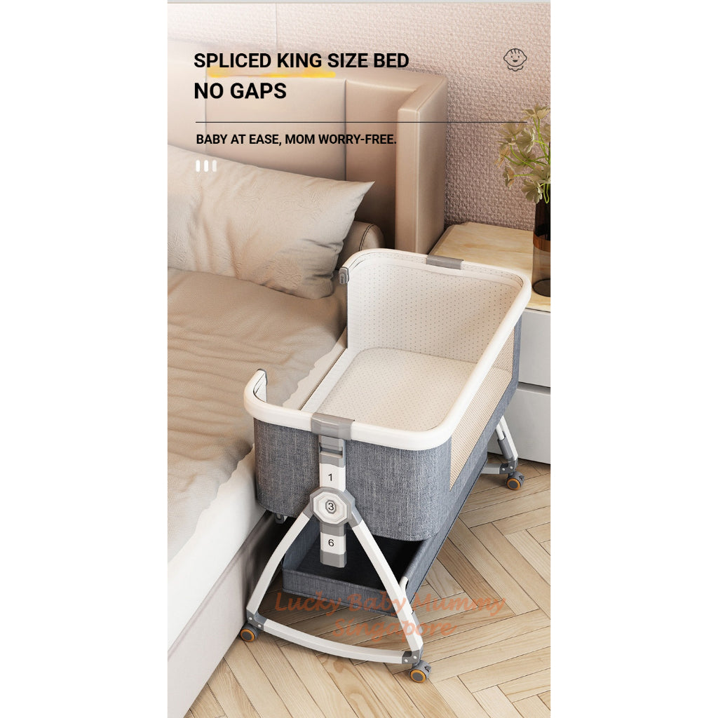 Rocking Baby Cot with Storage