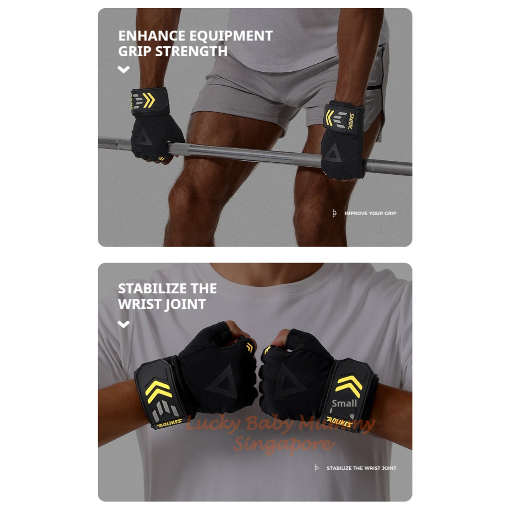 AOLIKES Fitness Training Gloves with Wrist Support