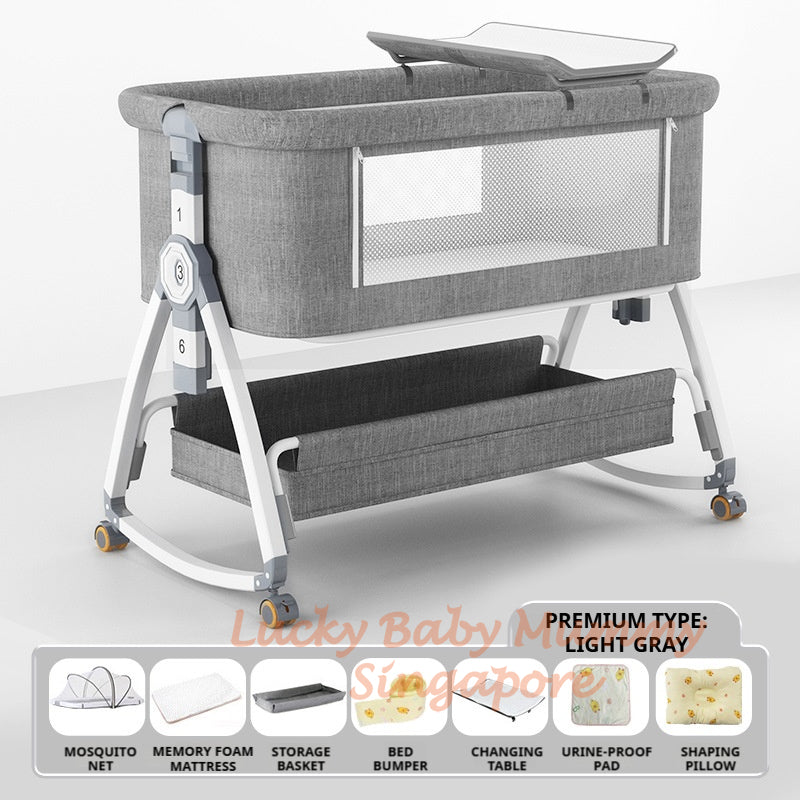Rocking Baby Cot with Storage