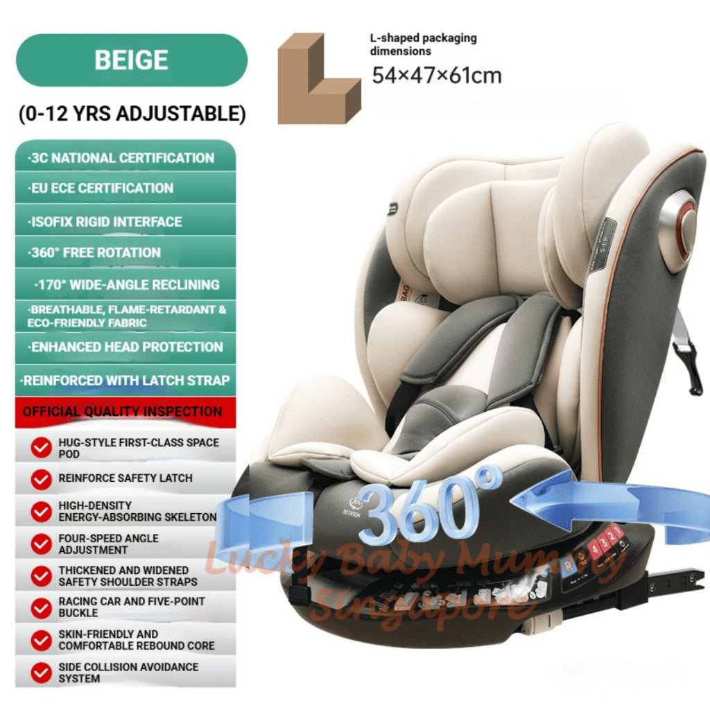 360° Rotating Baby Car Seat