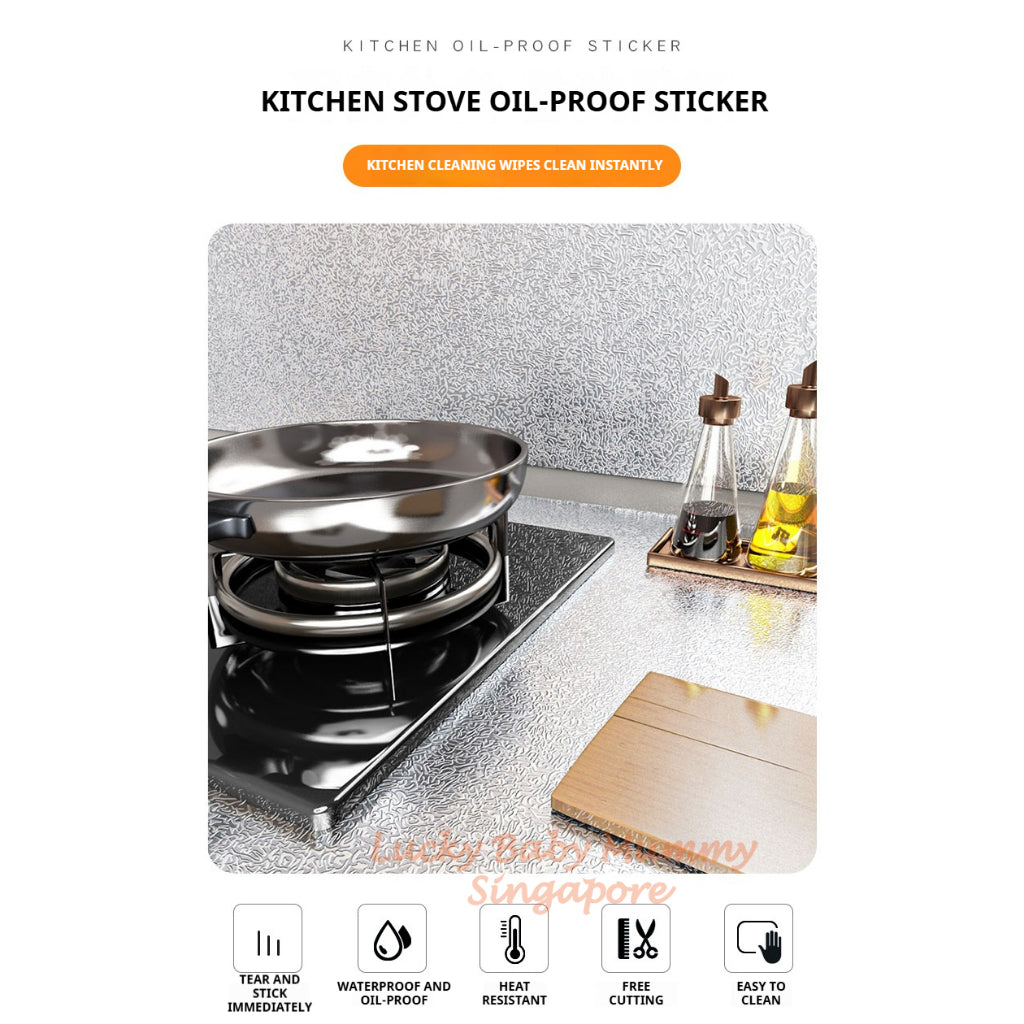 Kitchen Oil-Proof Aluminum Foil Sticker