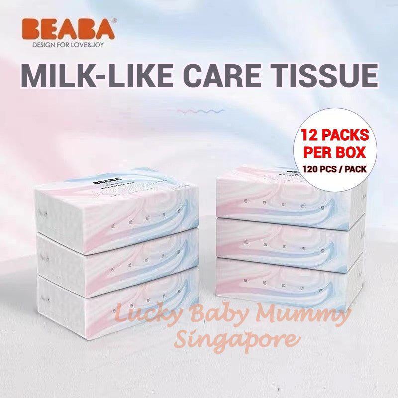 Beaba Wood Pulp 3 Ply Extra-Smooth Household Tissue Paper 120 Sheets