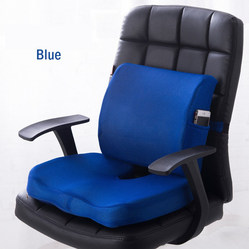 Memory Foam Lumbar and Seat Back Support Cushion