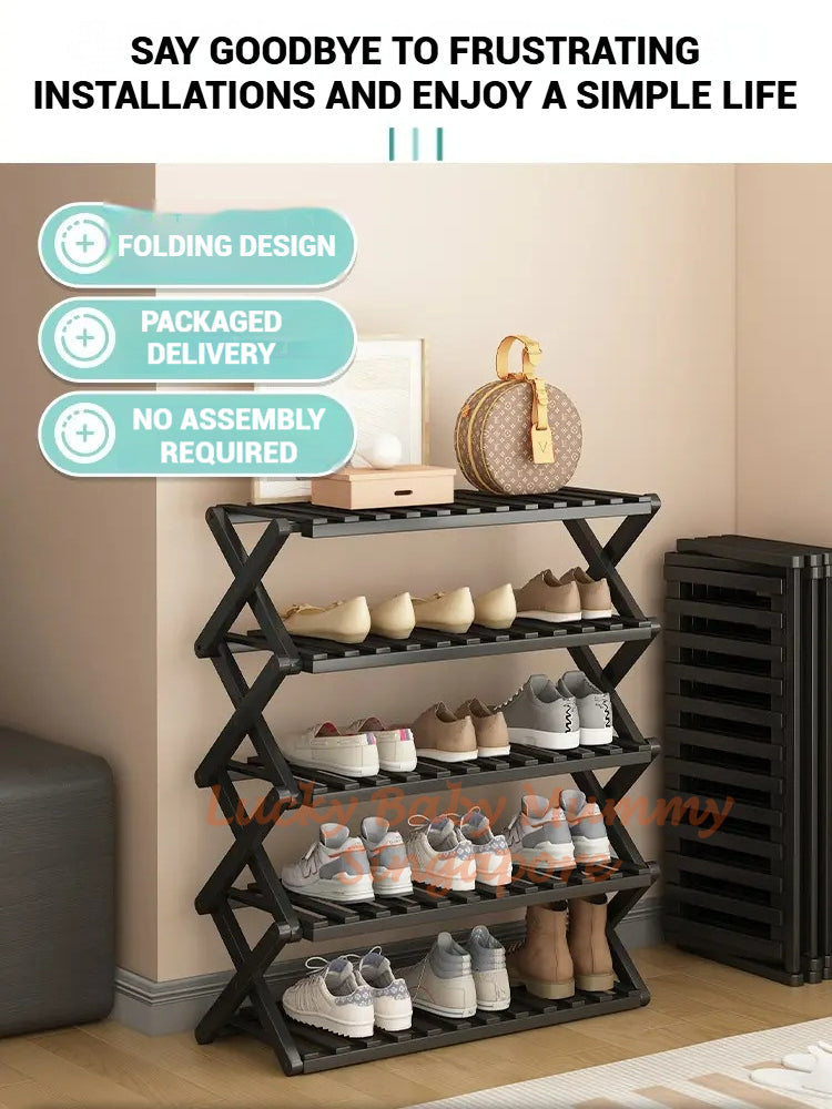 Minimalist Bamboo Shoe Rack Installation Free