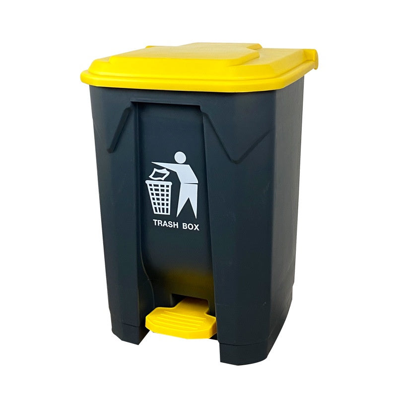 Plastic Rectangle Pedal Waste Trash Dustbin Recycle Bin