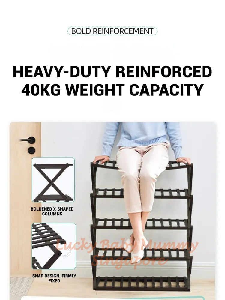 Minimalist Bamboo Shoe Rack Installation Free