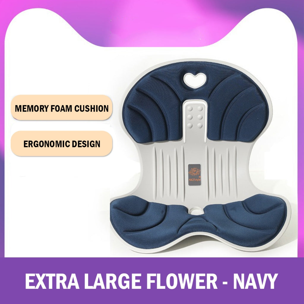 Waist Support Ergonomic Seat - Extra Large - Navy