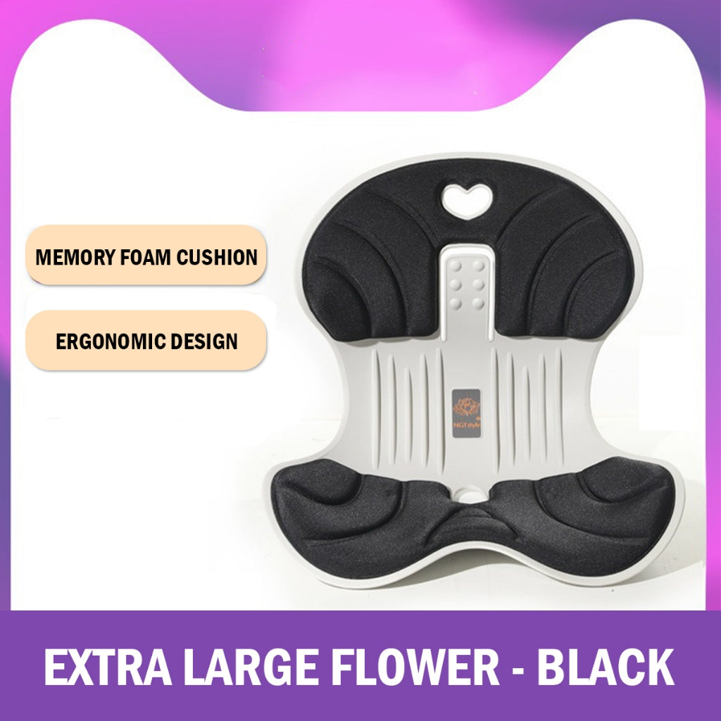 Waist Support Ergonomic Seat - Extra Large - Black
