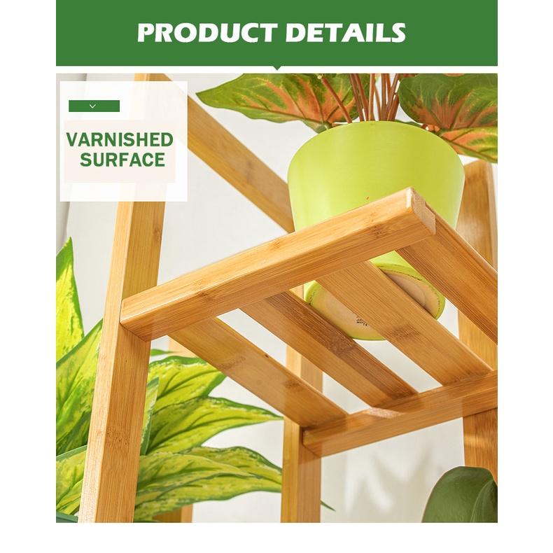 【Type B】Multi Layer Tier Bamboo Plant Rack