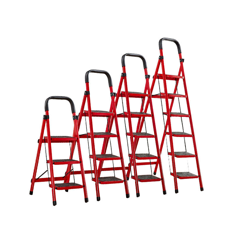 Foldable Red Stool Step Ladder 3/4/5 Steps