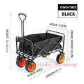 8 inch wheels Black