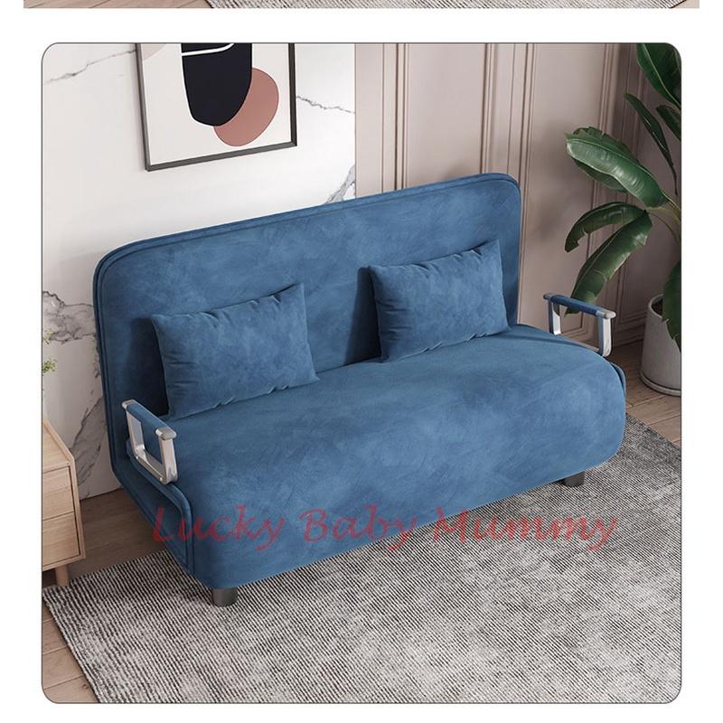 Foldable Velvet SofaBed