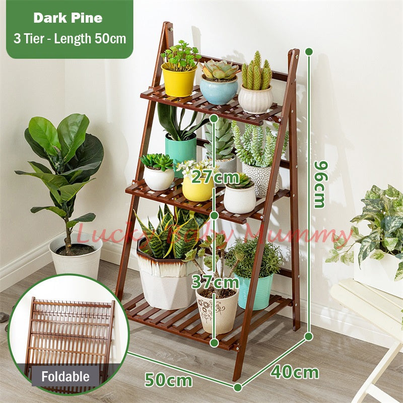 【Type B】Multi Layer Tier Bamboo Plant Rack