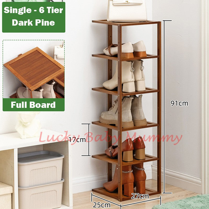 Bamboo Doorway Shoe Rack