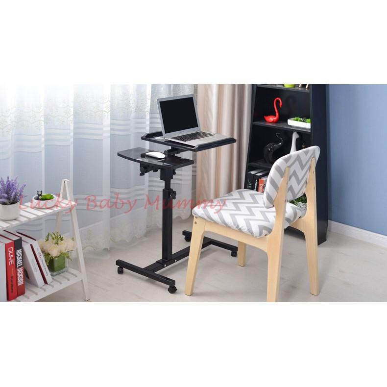 360° Rotating Side Movable Computer Laptop Table Desk