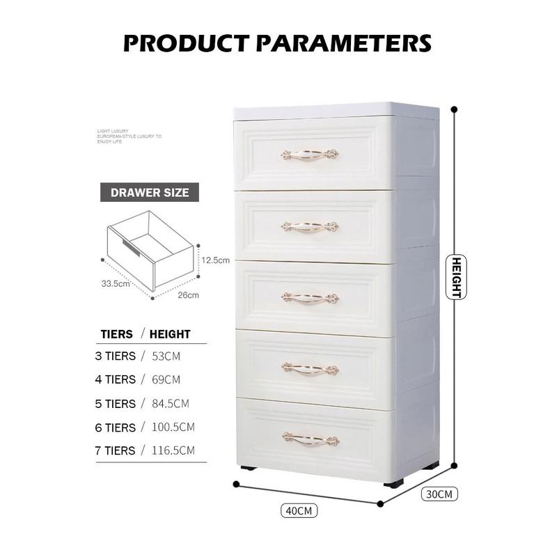 Plastic Storage Chest of Drawers