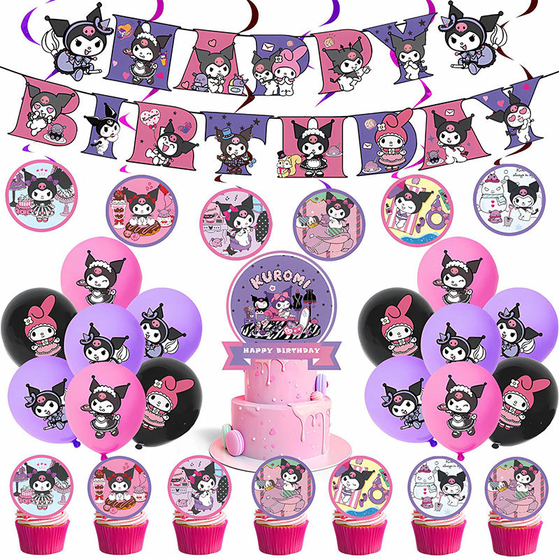 Kuromi Party Supplies Set
