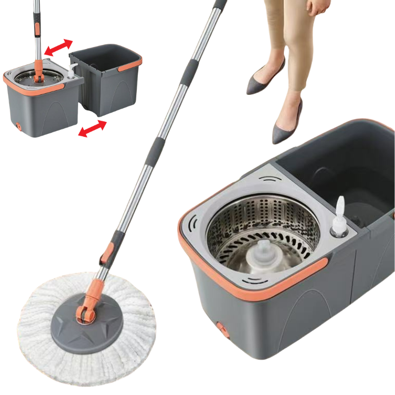 Detachable Spin Mop Set / Clean Dirty Split Water Spin Mop