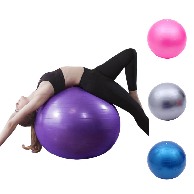 PVC Fitness Yoga Ball With Air Pump/Gym Fitness Balance Ball for Stretching Yoga Pilates