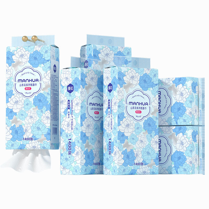 【6 Packs/Box】ManHua Camellia Hanging Tissue