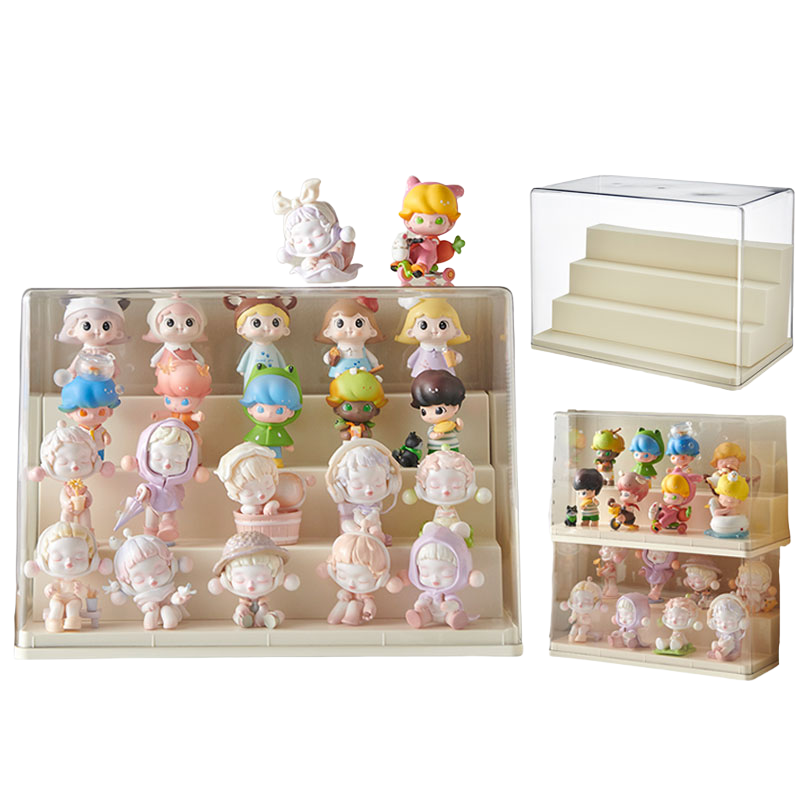 Blind Box Display Case Toy Storage Box/Dustproof Figurine Display Shelf/Acrylic Tiered Showcase