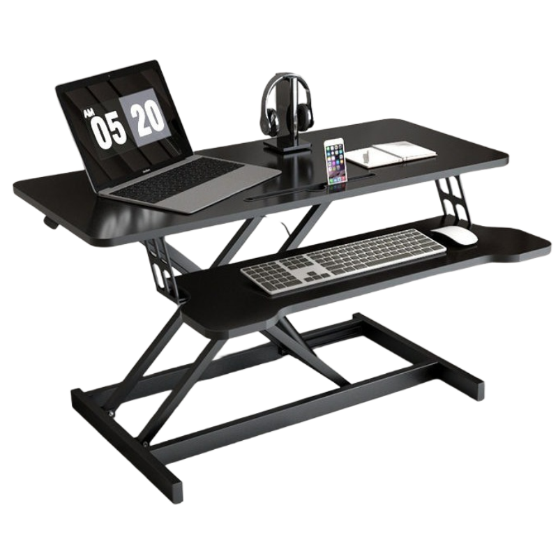 Dual Layer Desktop Lifting Table /Height Adjustable Standing Desk Riser for Monitor, Laptop