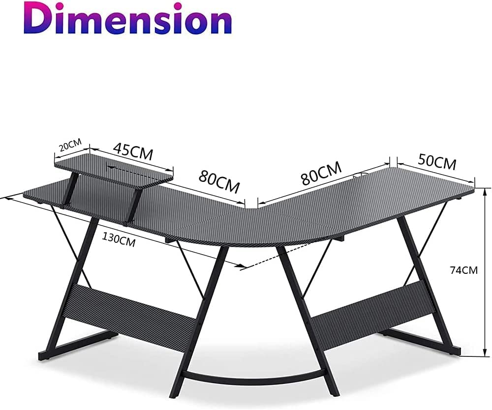 Corner L Shape Computer Study Table