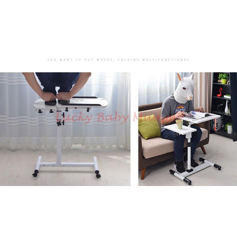 360° Rotating Side Movable Computer Laptop Table Desk