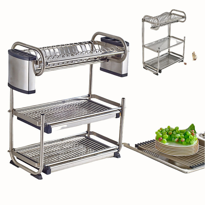 SUS 304 Stainless Steel Dish Rack Kitchen Rack