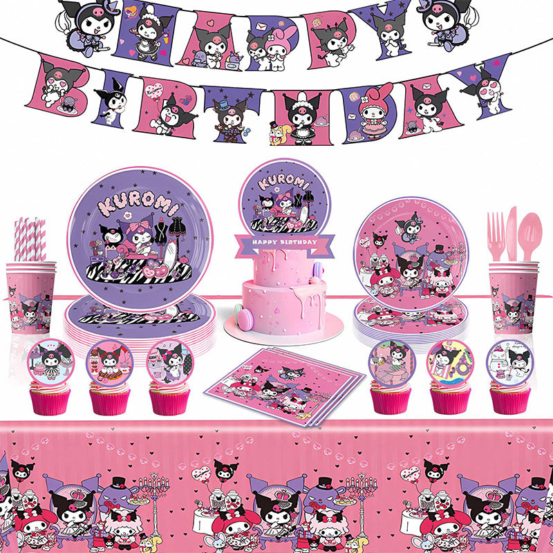 Kuromi Party Supplies Set