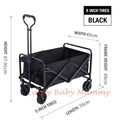5 inch wheels Black