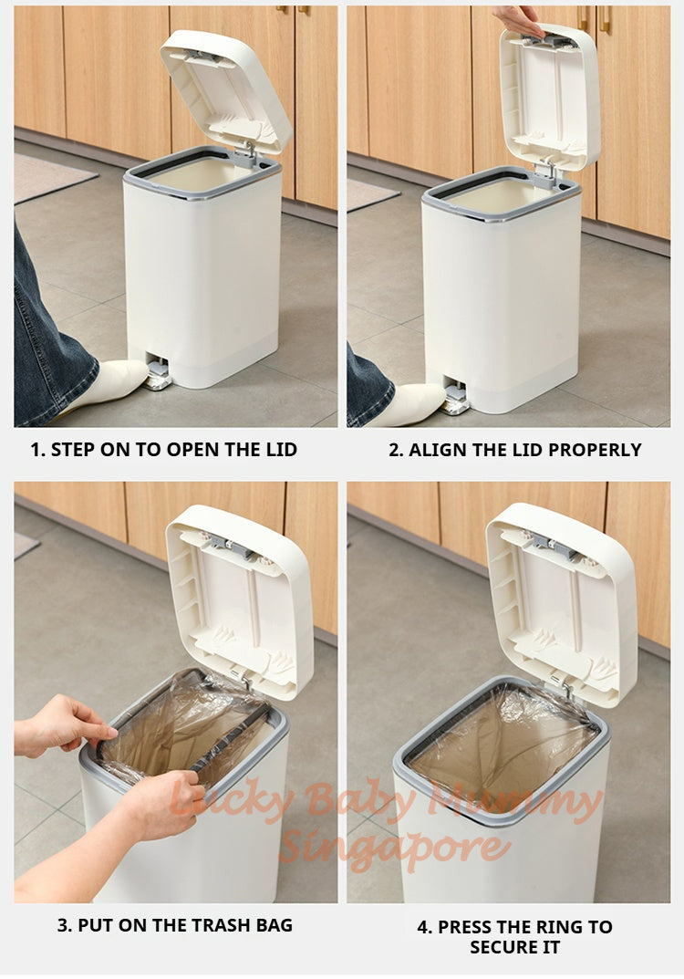 Double Door Trash Bin
