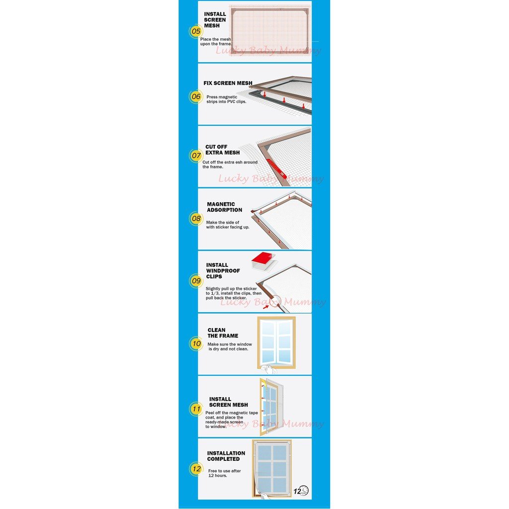 DIY Magnetic Mosquito / Insect Screen Kit