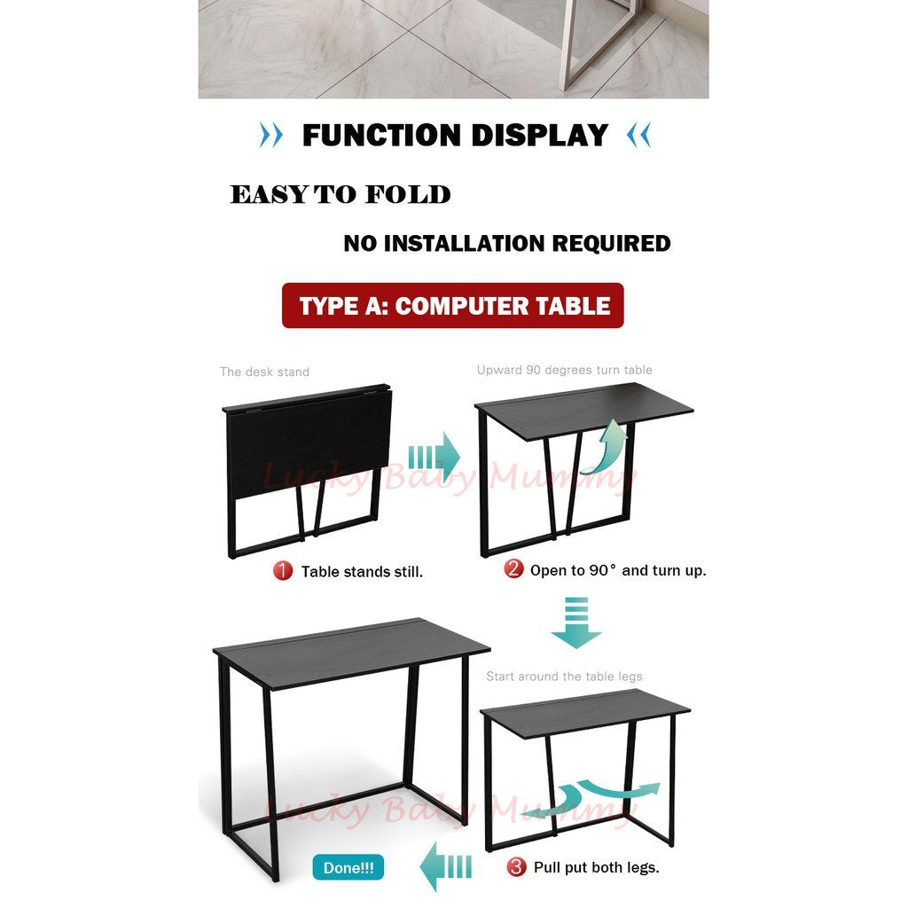 Type A Foldable Computer Table/ PC Desk