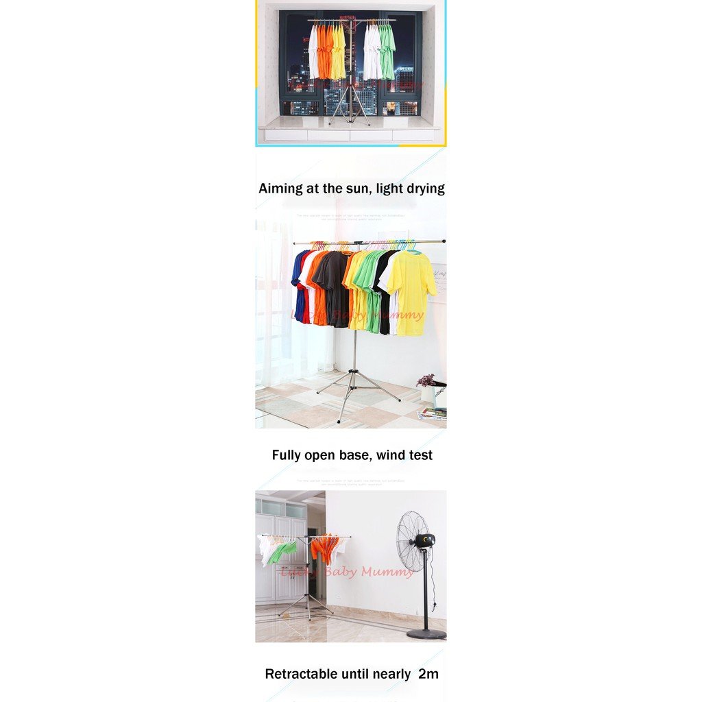 Retractable Stainless Steel Clothes Rack