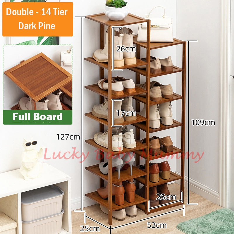 Bamboo Doorway Shoe Rack