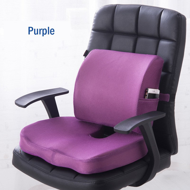 Memory Foam Lumbar and Seat Back Support Cushion