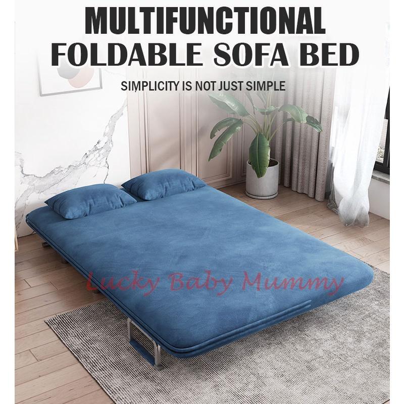 Foldable Velvet SofaBed