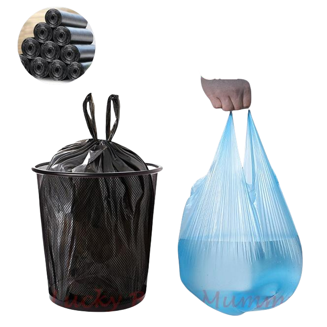 100pcs 46*60cm Handle Breakpoint Rubbish Bags